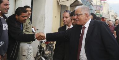 مرشح الانتخابات الرئاسية  كمال مرجان في زيارة الى ولاية سوسة