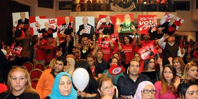 اجتماع شعبي لحركة نداء تونس بالحمّامات بمناسبة إختتام الحملة الإنتخابية الرئاسية