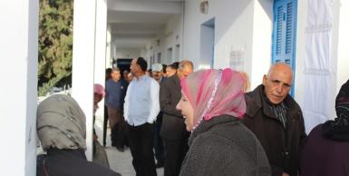 اول صور العملية الانتخابية من معتمدية مجاز الباب