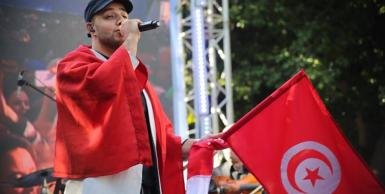 شارع الحبيب بورقيبة: احتفال حركة النهضة بذكرى الرابعة لثورة