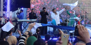 شارع الحبيب بورقيبة: احتفال حركة النهضة بذكرى الرابعة لثورة